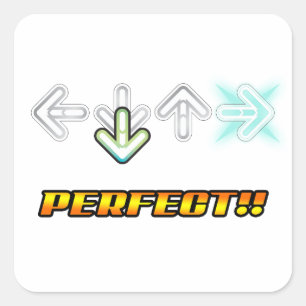 Adesivo Quadrado Gamer Sticker - Movimentações de Dança Perfeitas