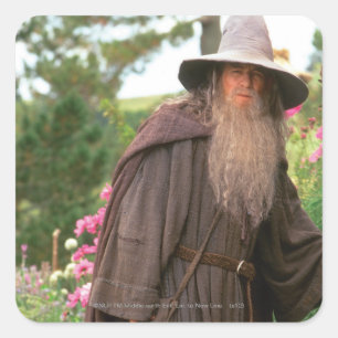 Adesivo Quadrado GANDALF™ com chapéu