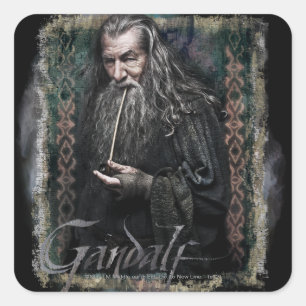 Adesivo Quadrado Gandalf com nome
