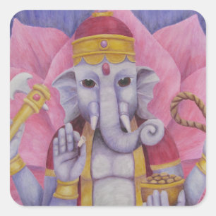 Adesivo Quadrado Ganesh Stickers