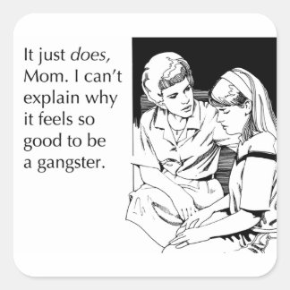 Adesivo Quadrado Gangster