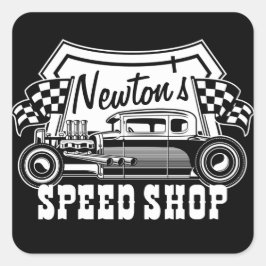 Adesivo Quadrado Garagem Comprada de velocidade de rotação personal
