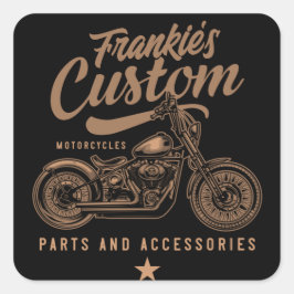 Adesivo Quadrado Garagem personalizada de motocicleta personalizada