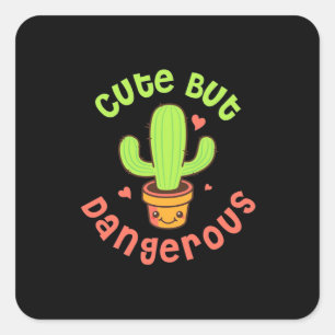 Adesivo Quadrado Gardener Cute, Mas Perigoso