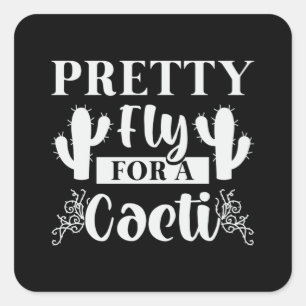 Adesivo Quadrado Garimpo Bonito Para Plantas De Jardineiro De Cacto