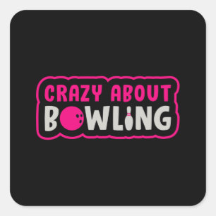 Adesivo Quadrado Garota boliche Princesa Rainha Bowler Bowl Engraça