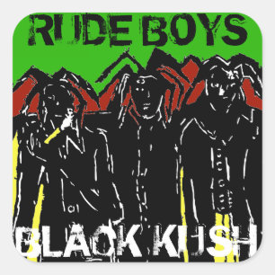 ADESIVO QUADRADO GAROTOS BRUTAMONTES KUSH NEGRO