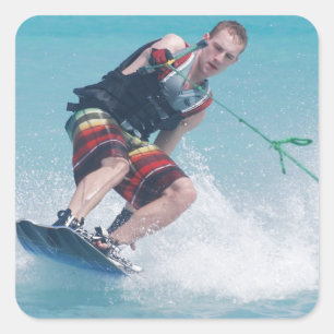 Adesivo Quadrado Garra da cauda de Wakeboarding