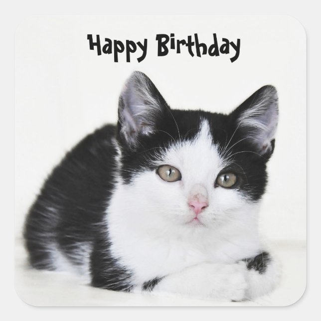 Adesivo Quadrado Garrafa Preta e Branca (Frente)