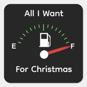 Adesivo Quadrado Gasolina para o Natal