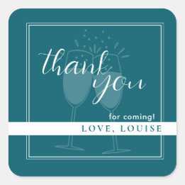 Adesivo Quadrado Gasolina Profunda Obrigado Sticker