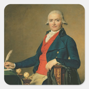 Adesivo Quadrado Gaspard Meyer ou o homem na casaca vermelha