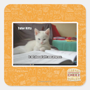 Adesivo Quadrado Gatinho do tutor