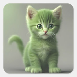 Adesivo Quadrado Gatinho Incrível