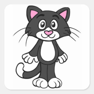 Adesivo Quadrado Gato