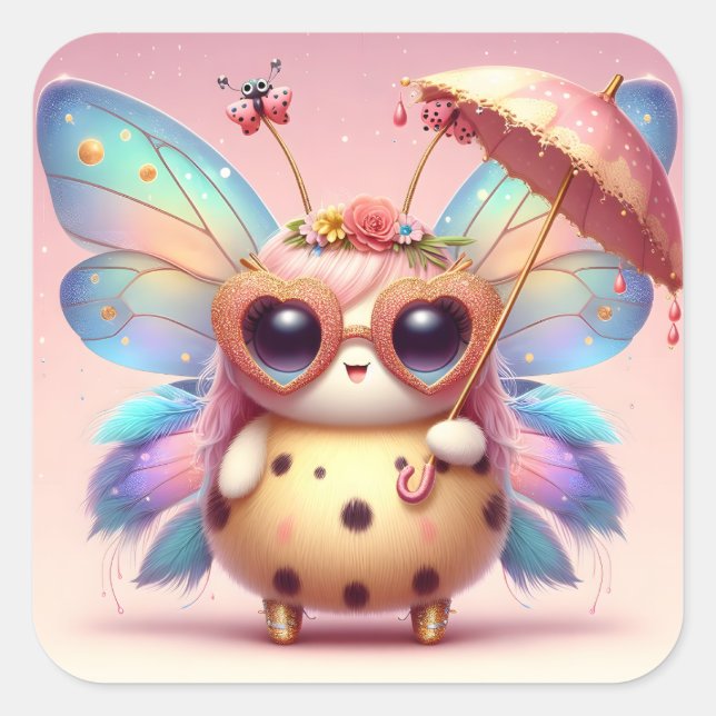 Adesivo Quadrado Gato de Senhora (Frente)