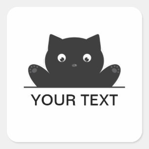 ADESIVO QUADRADO GATO SURPRESO