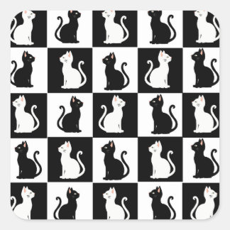 Adesivo Quadrado gatos