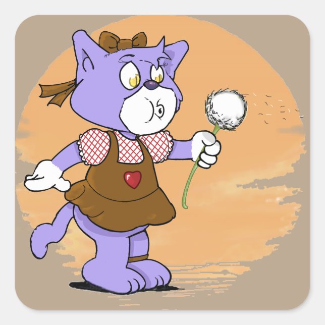 Adesivo Quadrado Gatos Boomi (Frente)