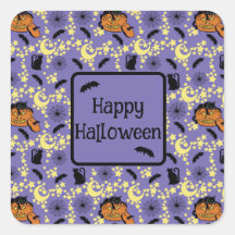 Gatos, Morcegos e Estrelas de Halloween