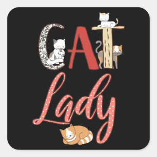 Adesivo Quadrado Gatos - Prato De Gato