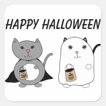 Gats Ghost Vampire Happy Halloween Personalizado