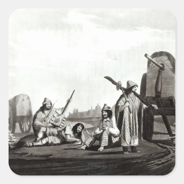 Adesivo Quadrado Gauchos de Tucuman, 1820 (Frente)