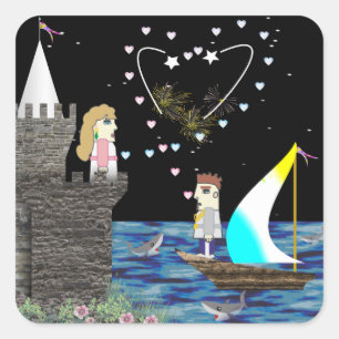 Adesivo Quadrado Geek Love Old Game School Personalizado