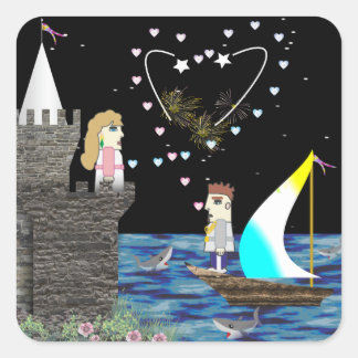 Adesivo Quadrado Geek Love Old Game School Personalizado