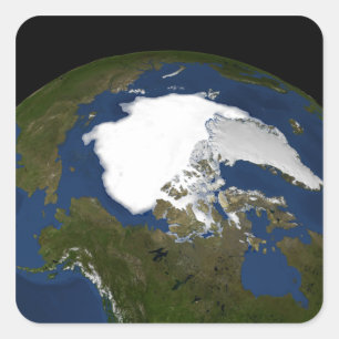 Adesivo Quadrado Gelo marinho ártico em 2005