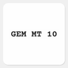 Adesivo Quadrado Gem Mint 10 branco