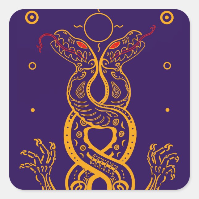 Adesivo Quadrado Gêmeos (Frente)