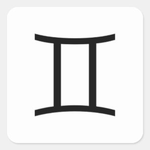 Adesivo Quadrado Gêmeos