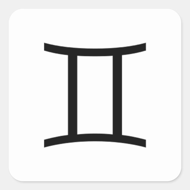 Adesivo Quadrado Gemini (Frente)