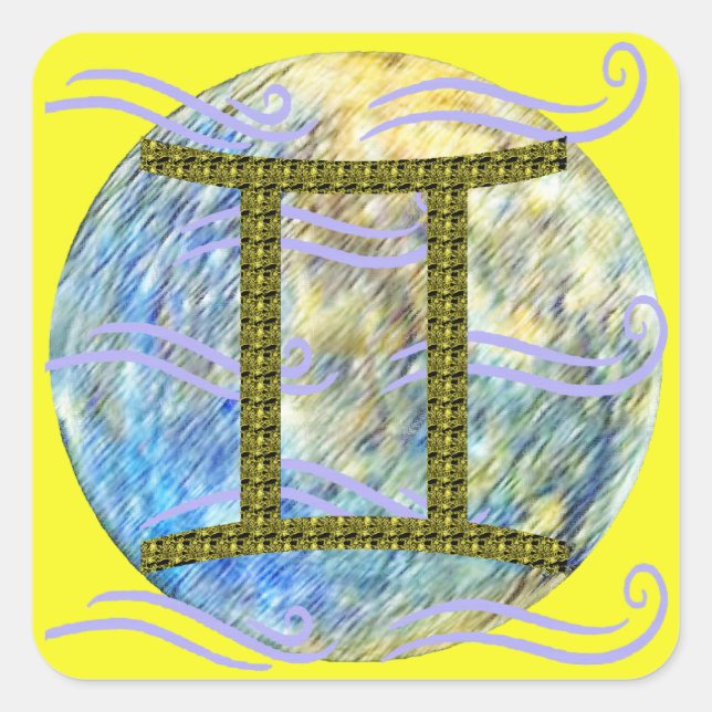 Adesivo Quadrado Gemini (Frente)