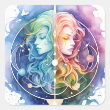 Gemini Horoscope Símbolo da Água Gêmea
