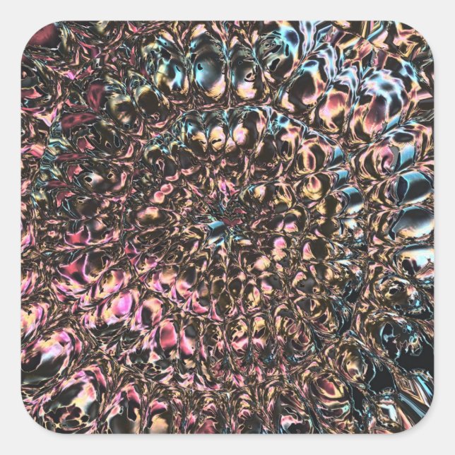 Adesivo Quadrado Gemstone Spiral (Frente)