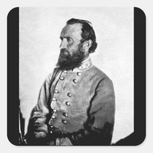 Adesivo Quadrado Gen. Imagem "Stonewall" Jackson,_War
