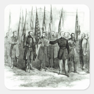 Adesivo Quadrado General Custer