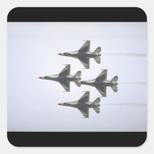 Adesivo Quadrado General Dynamics F-16A_Aviation Photograp II