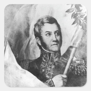 Adesivo Quadrado General Jose de San Martin