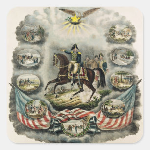 Adesivo Quadrado General principal William Henry Harrison, c.1813