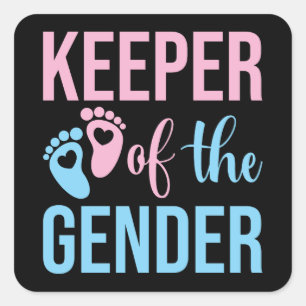 Adesivo Quadrado Gênero Revela O Responsável Pelo Gênero