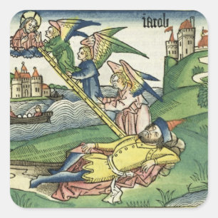 Adesivo Quadrado Gênesis 28 10 Escada de Jacob, de Nuremberg