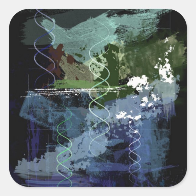 Adesivo Quadrado Gênesis Dia 5: Criaturas (Frente)