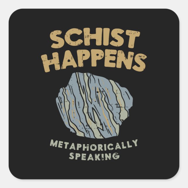 Adesivo Quadrado Geologia (Frente)