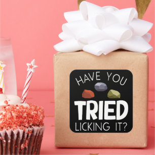 Adesivo Quadrado Geólogo Engraçado Lapidary Rock Collector Rockhoun