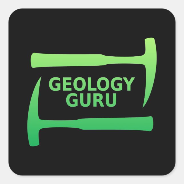 Adesivo Quadrado Geology Guru Sticker (Frente)