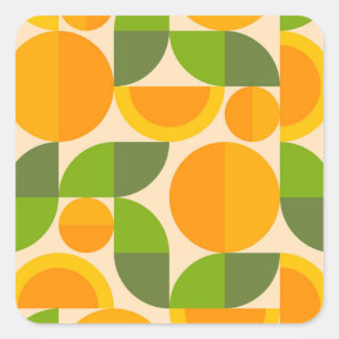 Adesivo Quadrado Geometric Fruit