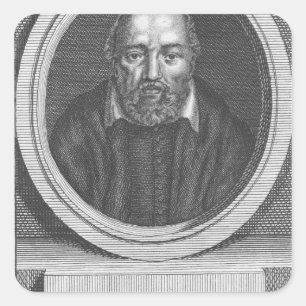 Adesivo Quadrado George Buchanan, gravado para a Universal Magazine